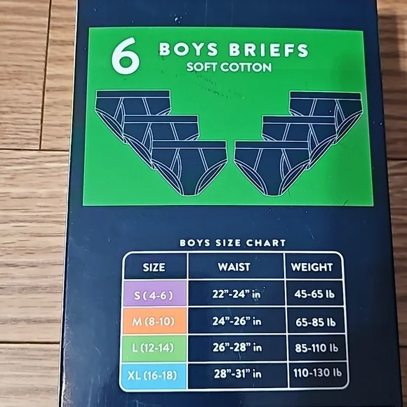 6 pack of Boys Briefs! BNIB! - Picture 3 of 4
